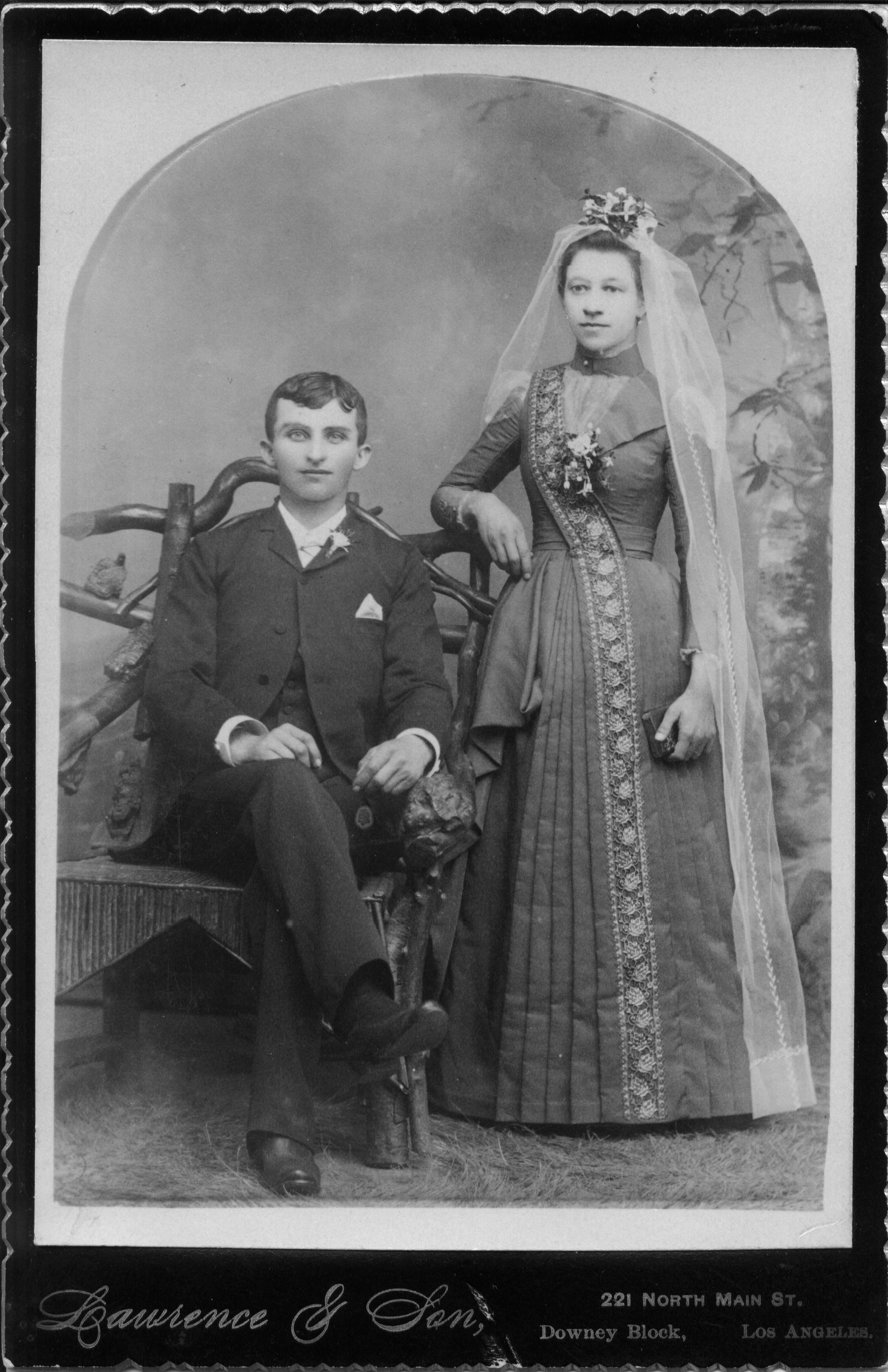 John Wagner and Anna Herberger Wedding, 1889.